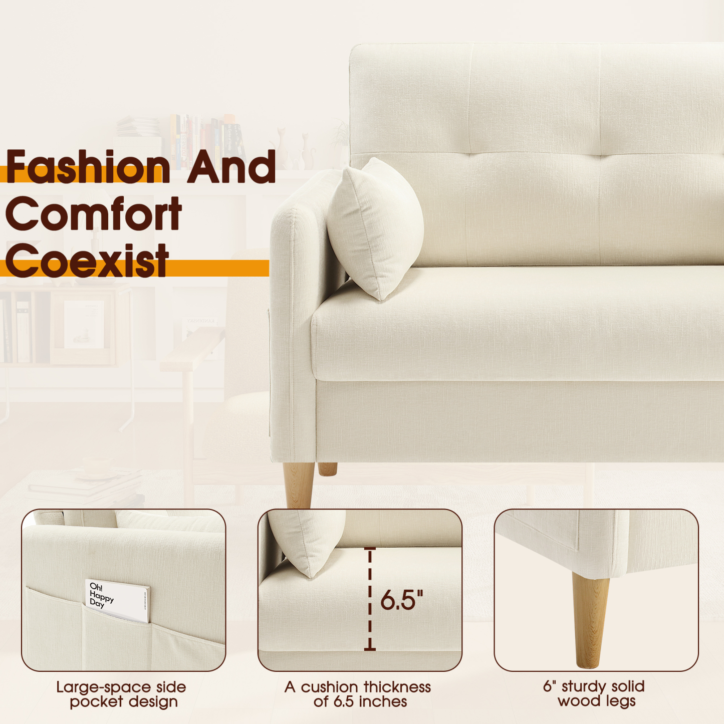 Petite 47'' Exquisite Loveseat