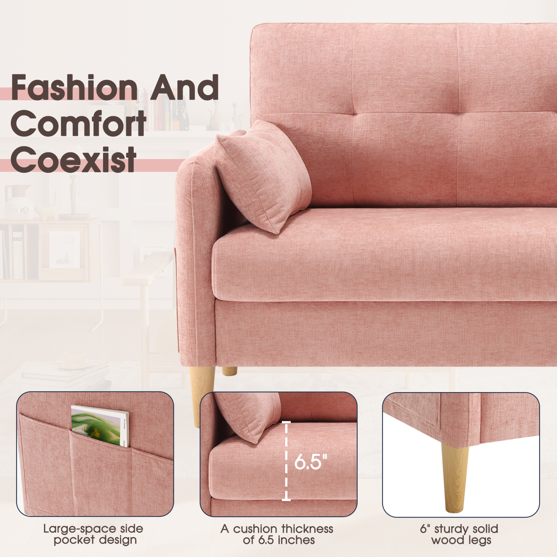Petite 47'' Exquisite Loveseat
