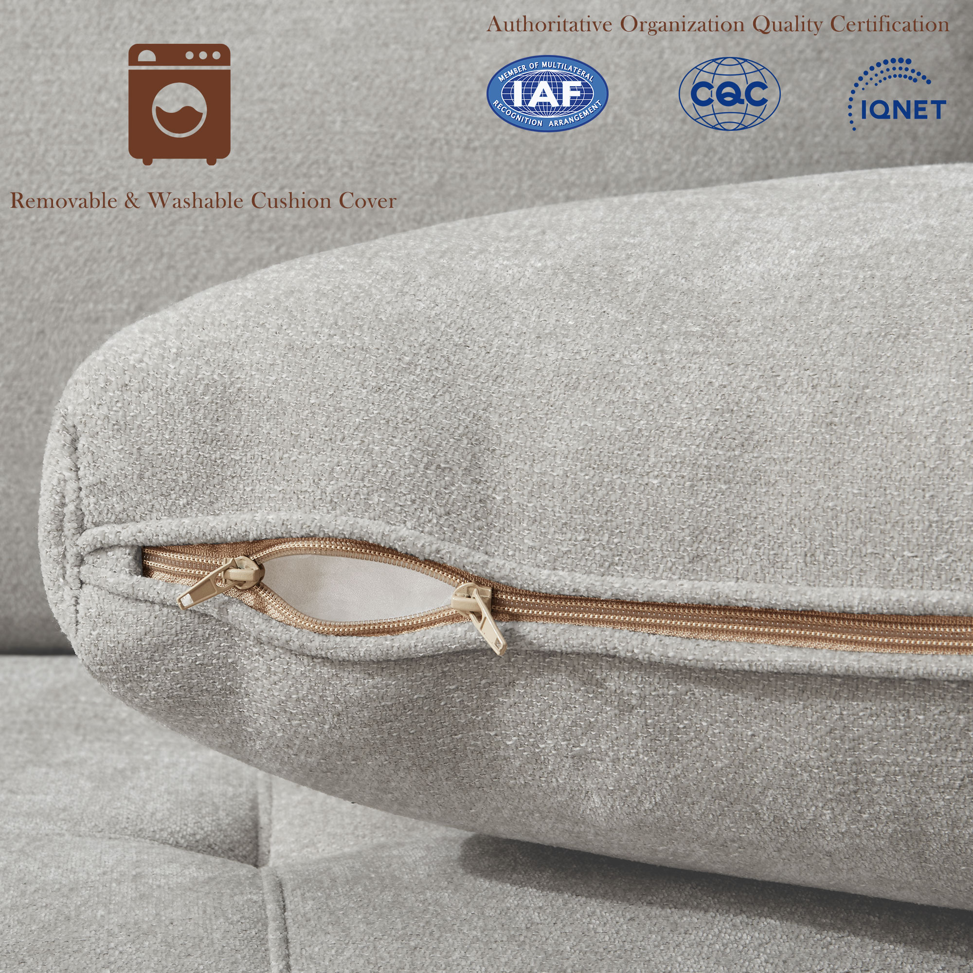 Classic 70" & 89" Modern Sofa with USB Charging 