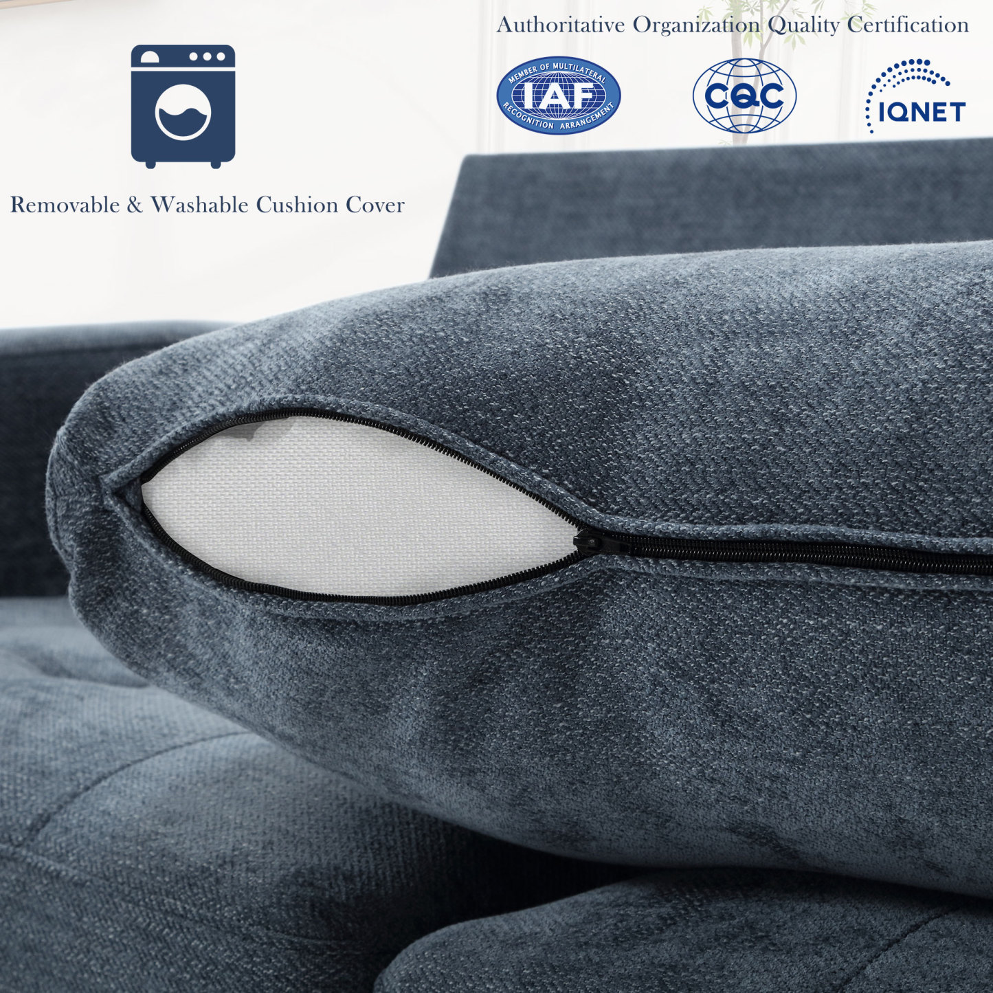 Classic 70" & 89" Modern Sofa with USB Charging