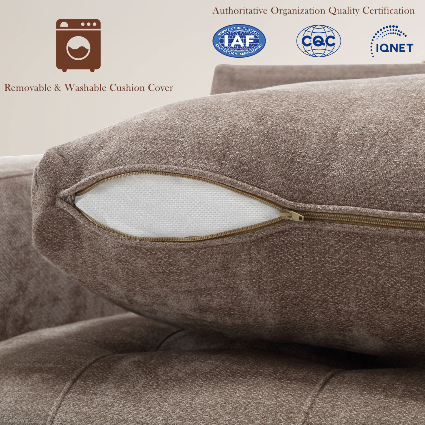 Classic 70" & 89" Modern Sofa with USB Charging