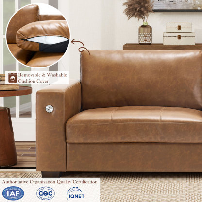 Classic 70" & 89" Modern Sofa with USB Charging 