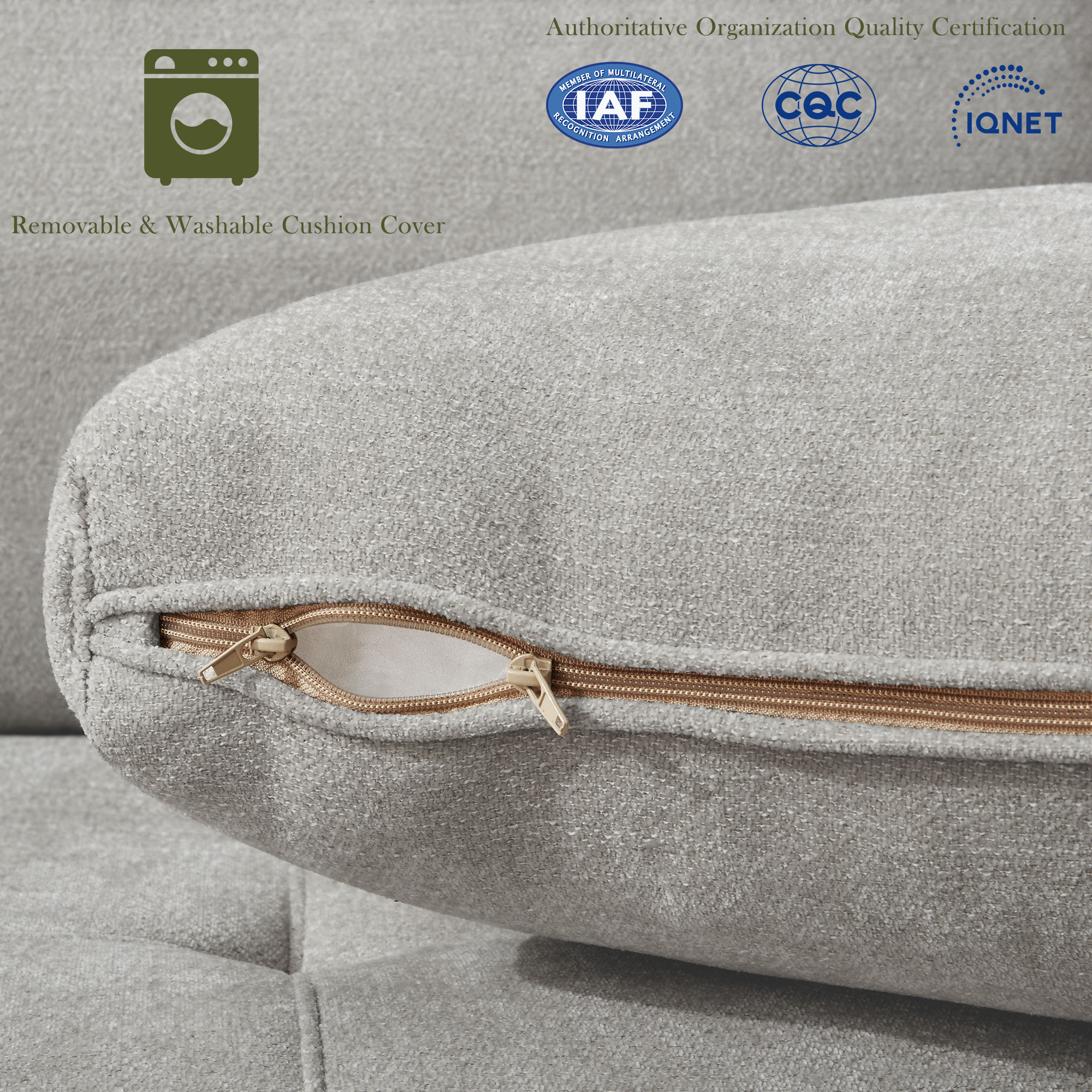 Classic 70" & 89" Modern Sofa with USB Charging 