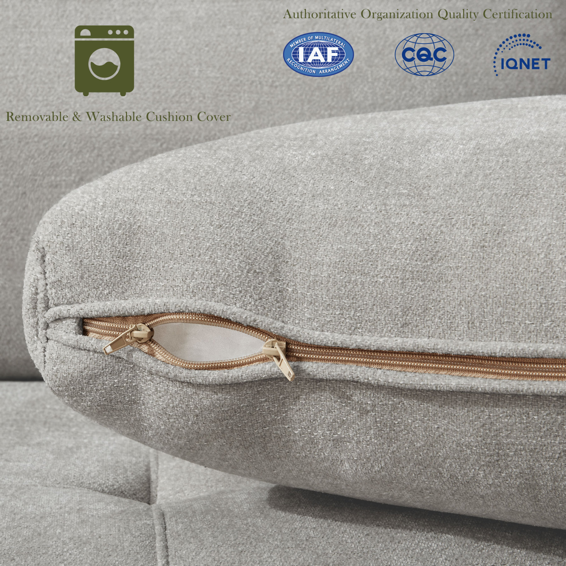 Classic 70" & 89" Modern Sofa with USB Charging