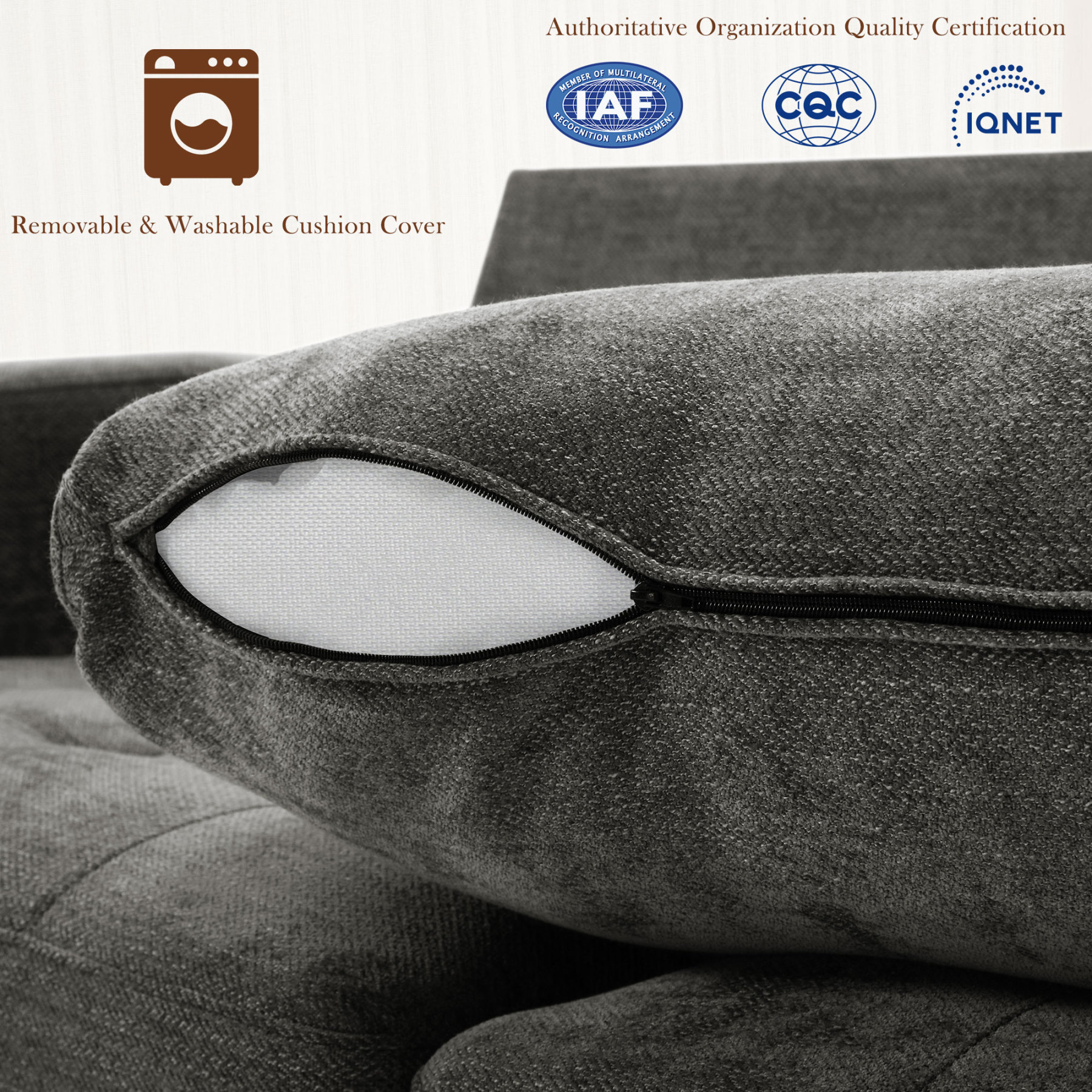 Classic 70" & 89" Modern Sofa with USB Charging