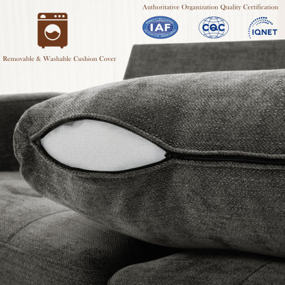 Classic 70" & 89" Modern Sofa with USB Charging 