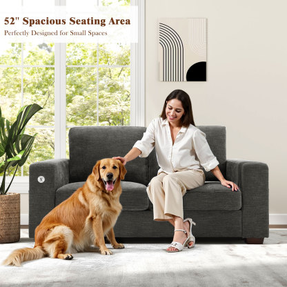 Classic 70" & 89" Modern Sofa with USB Charging 
