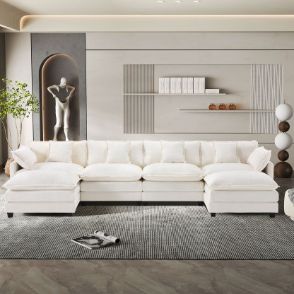 Cloudy 149.2'' Luxury Thickened Cushion Sectional Sofa
