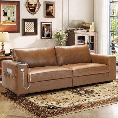 Classic 70" & 89" Modern Sofa with USB Charging 
