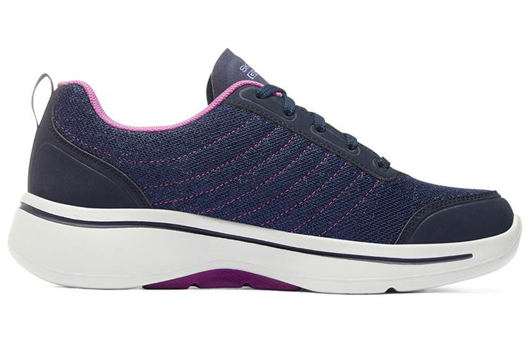 (WMNS) skecththers Go Walk Arch Fit-True Vision Sports Shoes Blue/Purple 124484-NVPR