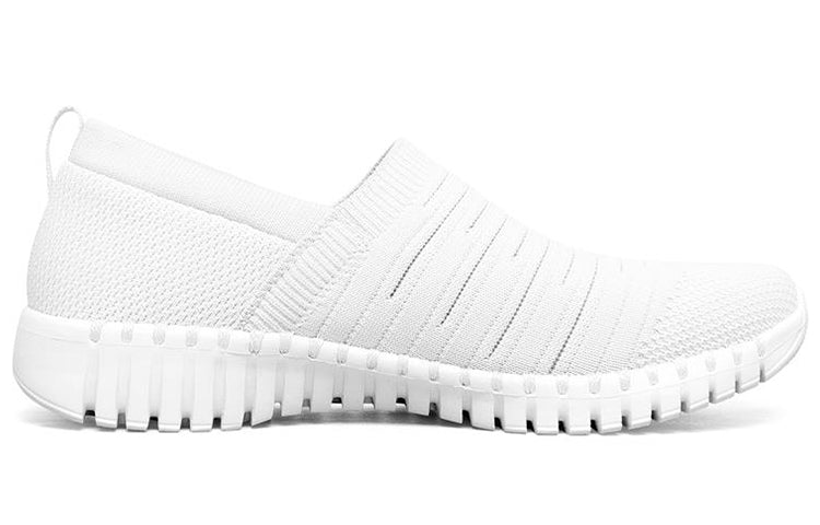 (WMNS) skecththers Go Walk Smart Slip-On Shoes White 124043-WHT