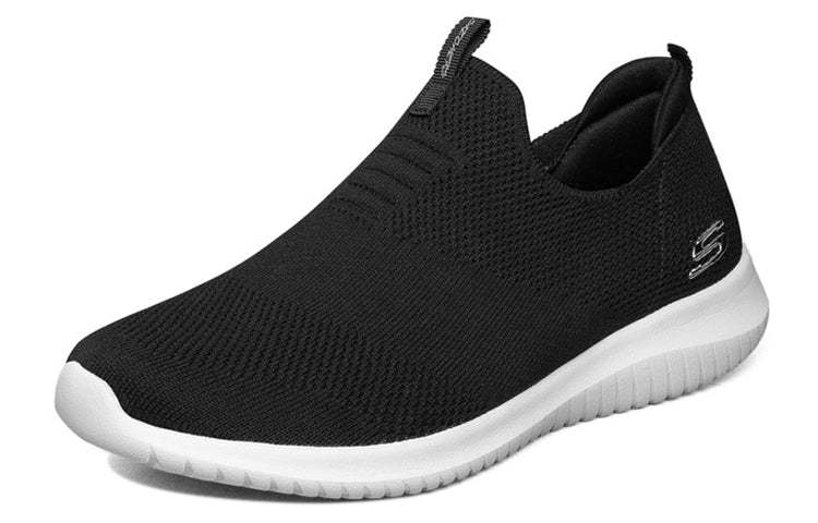 (WMNS) skecththers Ultra Flex Slip-Ons Black 12837-BKW