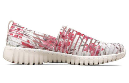 (WMNS) skecththers Go Walk Smart Slip-on Shoes White/Pink/Grey 124317-WMLT