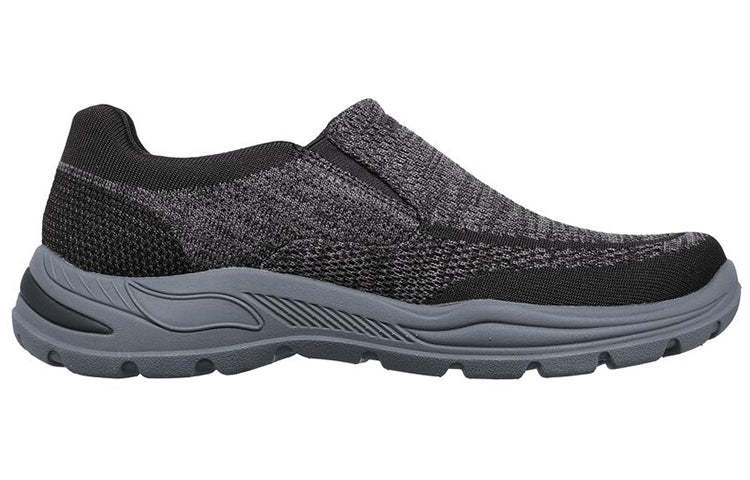 skecththers Arch Fit Motley Casual Slip-on Black Gray 204495-BLK
