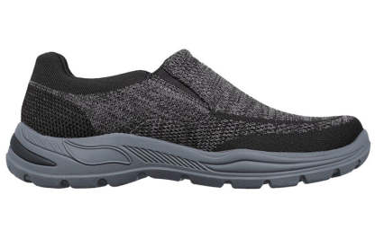 skecththers Arch Fit Motley Casual Slip-on Black Gray 204495-BLK