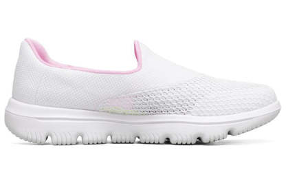(WMNS) skecththers Go Walk Evolution Ultra Low-Top Slip-on Shoes White 15753-WPK