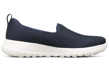 (WMNS) skecththers Go Walk Joy Slip-on Shoes Dark-Blue 'Navy Blue White' 124186-NVW