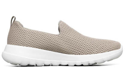 (WMNS) skecththers Go Walk Joy Low-Top Slip-on Shoes Beige 'Graybrown Gold' 124090-TPGD