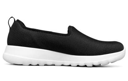 (WMNS) skecththers Go Walk Slip-on Shoes Black 124186-BKW