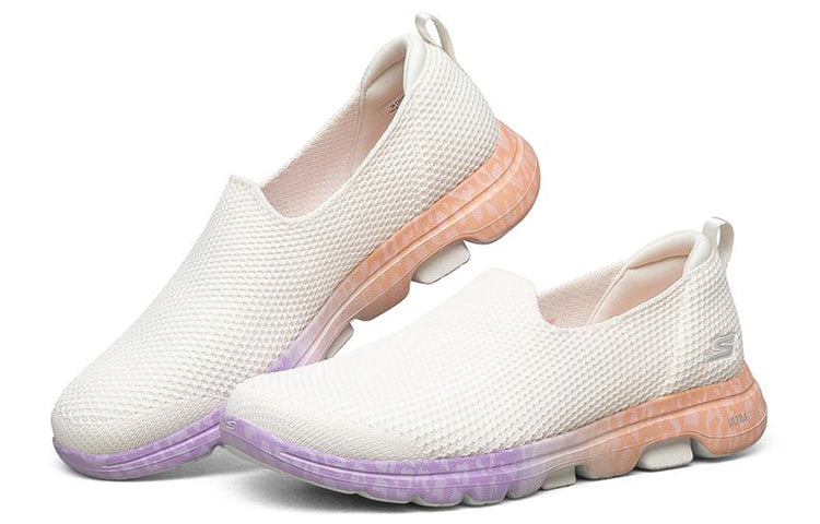 (WMNS) skecththers Go Walk 5 Slip-Ons White/Multi 124205-WMLT