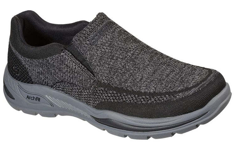 skecththers Arch Fit Motley Casual Slip-on Black Gray 204495-BLK