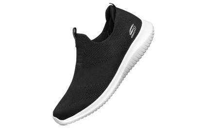 (WMNS) skecththers Ultra Flex Slip-Ons Black 12837-BKW
