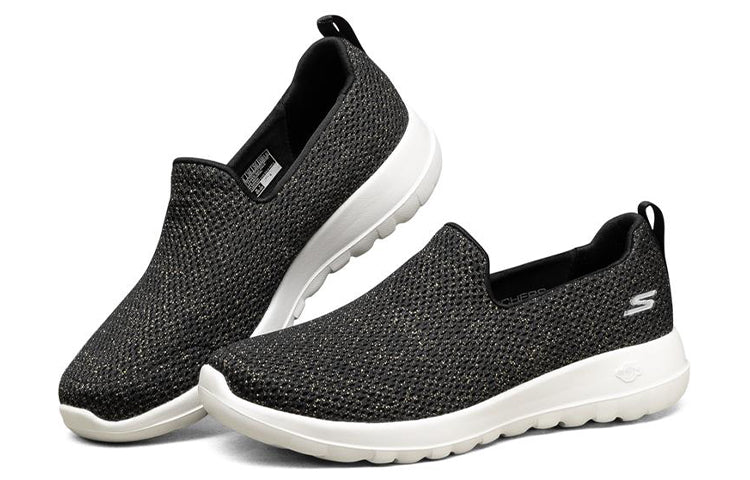 (WMNS) skecththers Go Walk Joy Slip On 'Black Gold' 124090-BKGD