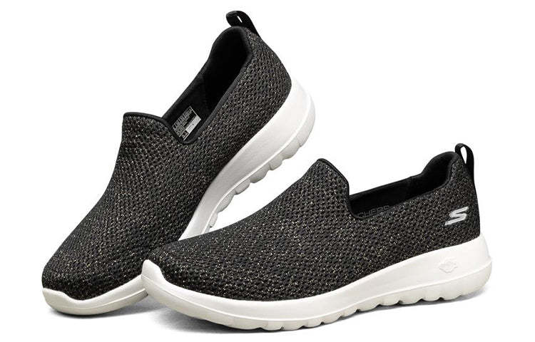 (WMNS) skecththers Go Walk Joy Slip On 'Black Gold' 124090-BKGD