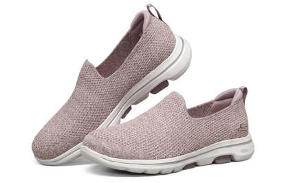 (WMNS) skecththers Go Walk 5 Slip-on Shoes Pink 124162-MVE