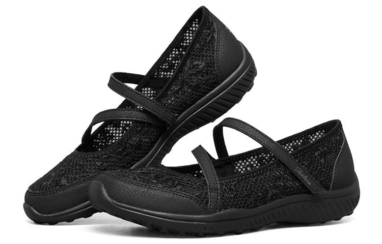 (WMNS) skecththers Be-Light Slip-on Shoes Black 100022-BLK