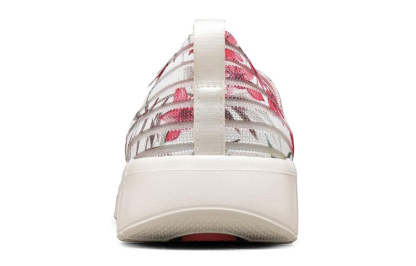 (WMNS) skecththers Go Walk Smart Slip-on Shoes White/Pink/Grey 124317-WMLT
