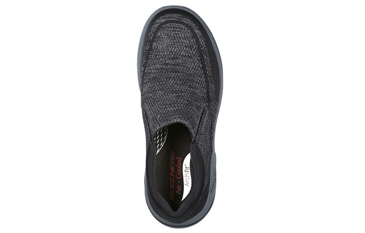 skecththers Arch Fit Motley Casual Slip-on Black Gray 204495-BLK