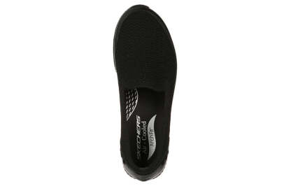 (WMNS) skecththers Arch Fit Flex-Sweet Jazz Slip-On Shoes Black 100287-BBK