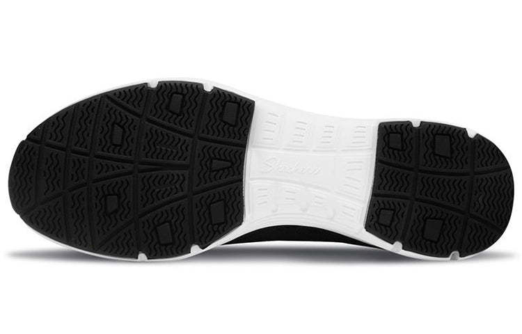 (WMNS) skecththers Modern Comfort Slip-on Shoes 'Black White' 49481-BLK