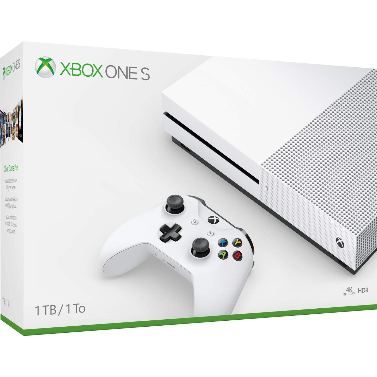 Microsoft Xbthtox One S 1tb Console With Disc Reader Control