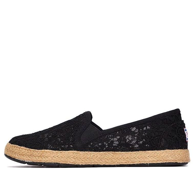 (WMNS) shoes Slip-on Lace Shoes 'Black' 733774-BLK