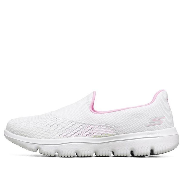 (WMNS) skecththers Go Walk Evolution Ultra Low-Top Slip-on Shoes White 15753-WPK
