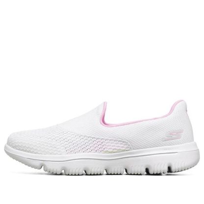 (WMNS) skecththers Go Walk Evolution Ultra Low-Top Slip-on Shoes White 15753-WPK