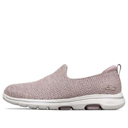 (WMNS) skecththers Go Walk 5 Slip-on Shoes Pink 124162-MVE
