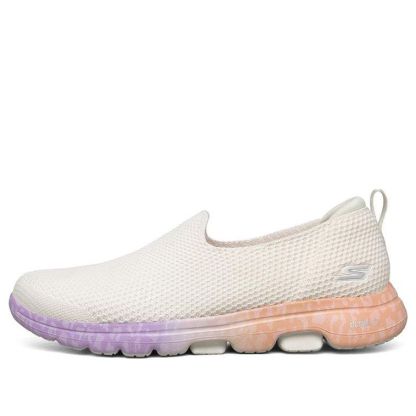 (WMNS) skecththers Go Walk 5 Slip-Ons White/Multi 124205-WMLT