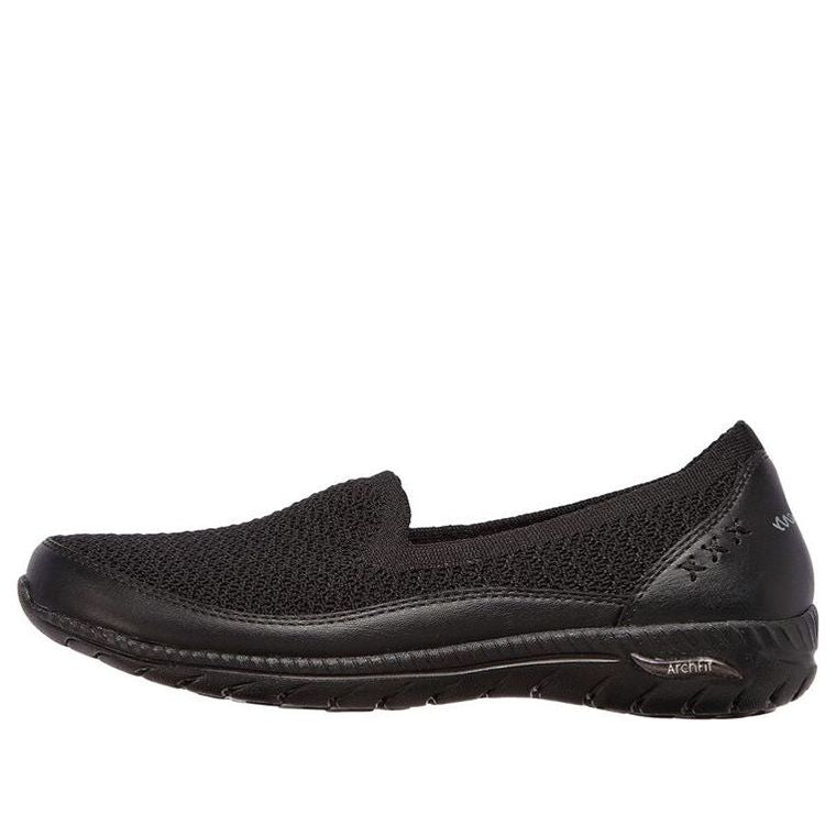 (WMNS) skecththers Arch Fit Flex-Sweet Jazz Slip-On Shoes Black 100287-BBK