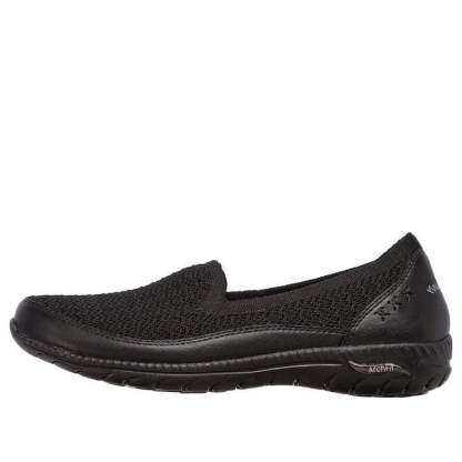 (WMNS) skecththers Arch Fit Flex-Sweet Jazz Slip-On Shoes Black 100287-BBK