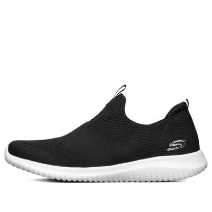 (WMNS) skecththers Ultra Flex Slip-Ons Black 12837-BKW