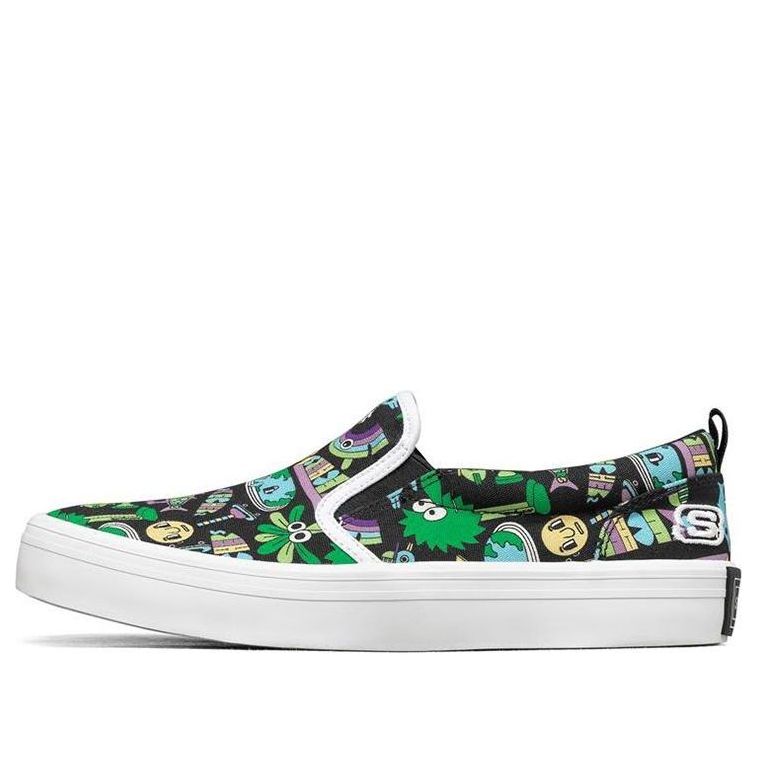 (WMNS) Jeremyville x skecththers V Lites Slip-on Shoes Black/Multi-color 66666300-BKMT