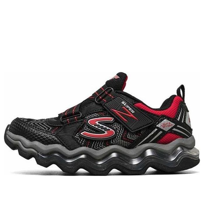 (GS) skecththers Turbowave Non-Slip Wear-resistant Low Tops Sports Shoe Black Red 90736L-BKRD