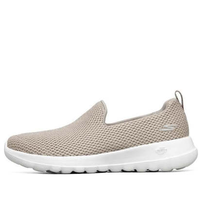 (WMNS) skecththers Go Walk Joy Low-Top Slip-on Shoes Beige 'Graybrown Gold' 124090-TPGD