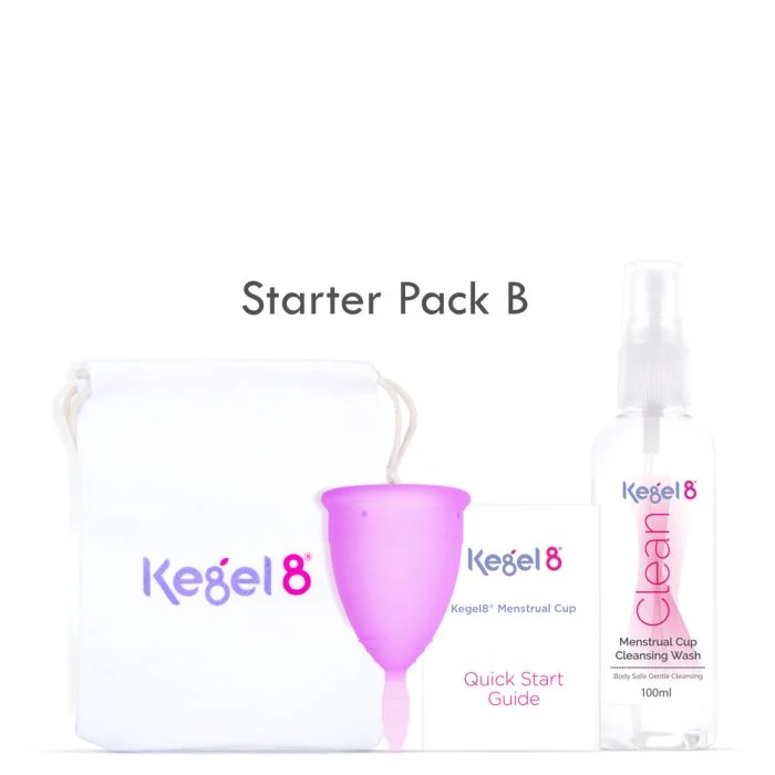 Kegel8 Menstrual Cup & Menstrual Cup Starter Pack