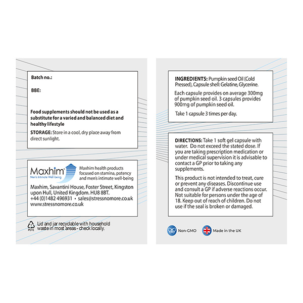 Maxhim Prostate Enlargement Relief Supplement