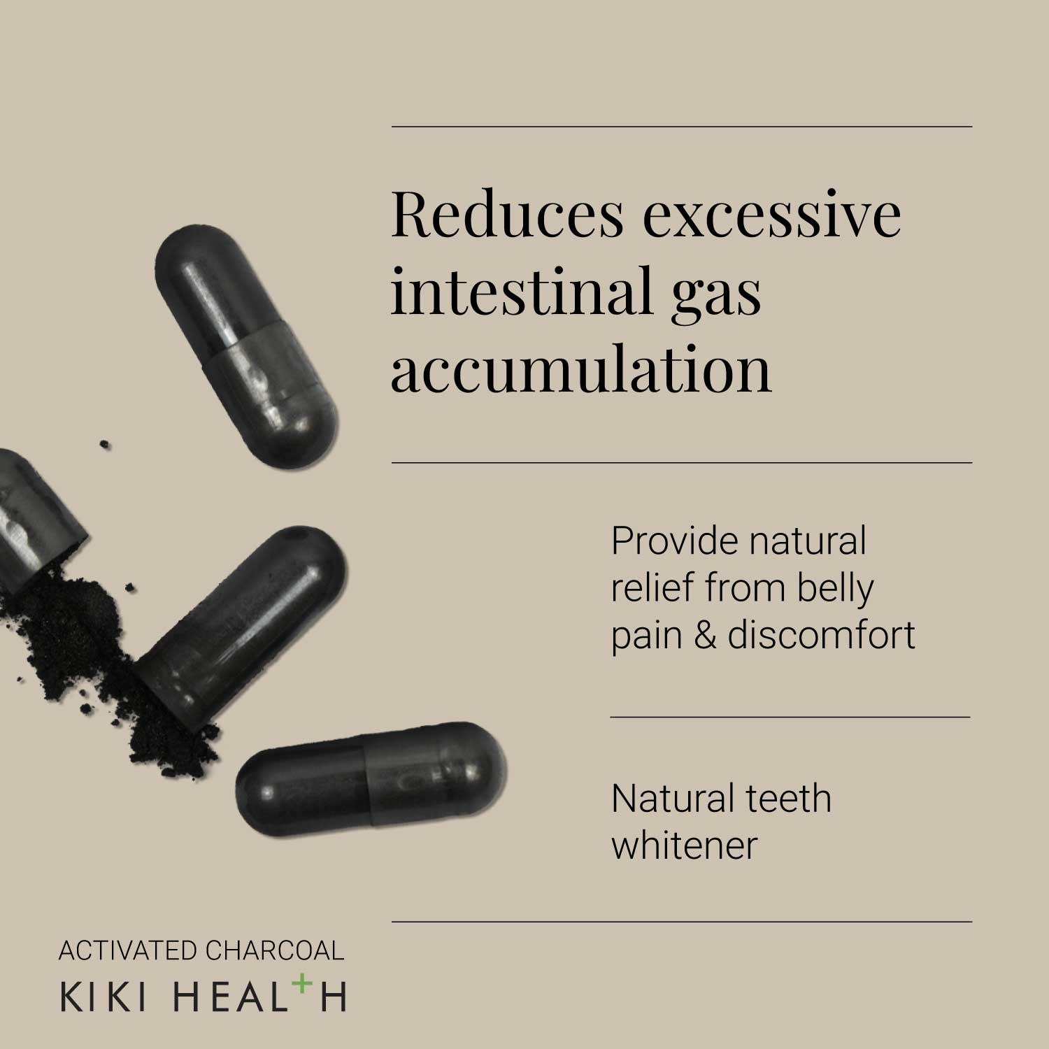 KIKI Health Activated Charcoal 300mg