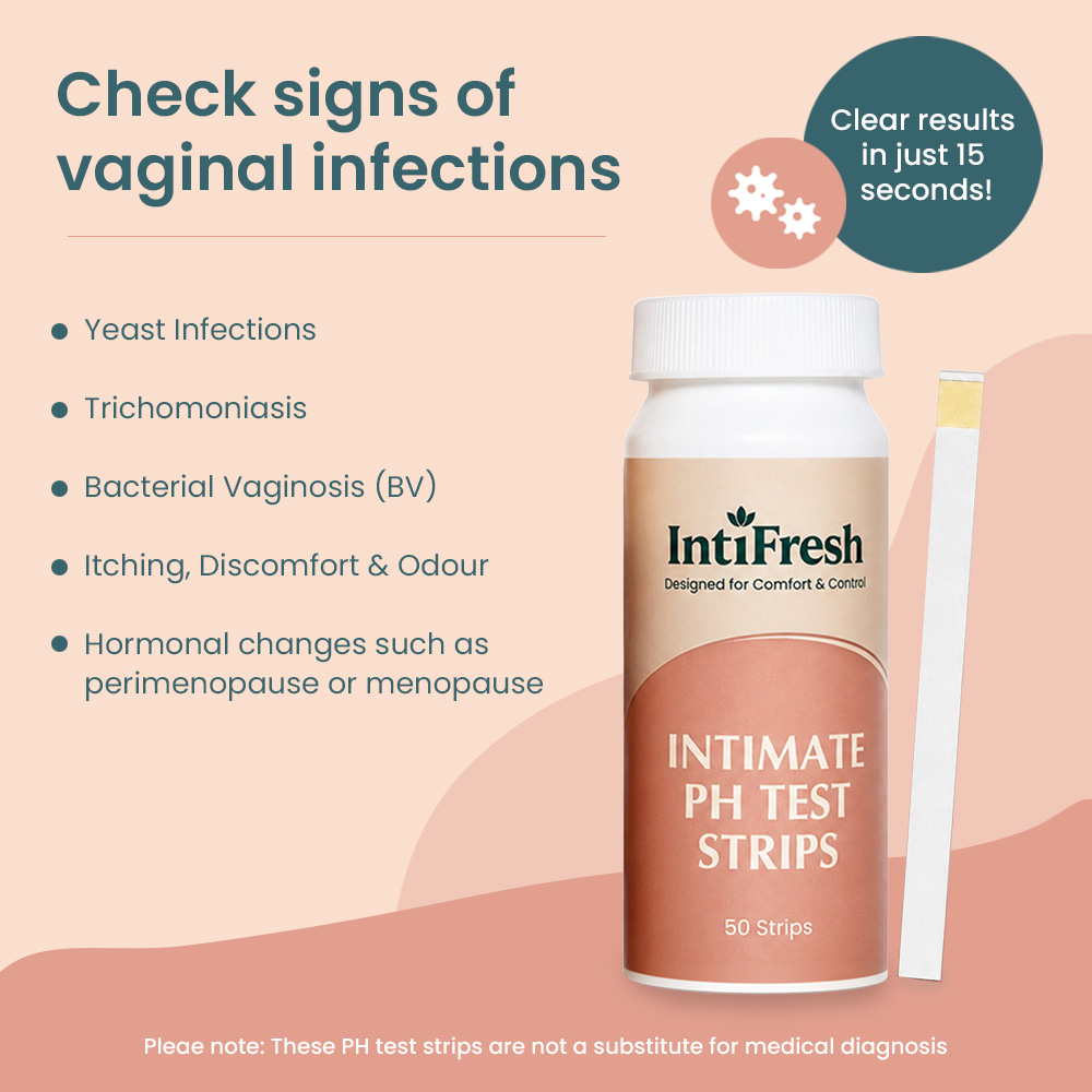 IntiFresh Vaginal pH & BV Test Strips